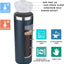 Vaso acero inox doble pared 20oz con tapa reutiliz.