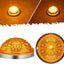 2 Pzas Luces marcador lateral sandía ámbar acero inox