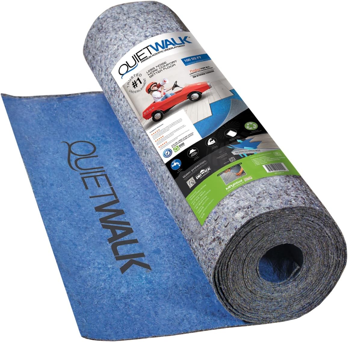 Contrapiso QuietWalk 3mm para madera laminado