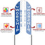 Bandera de poliéster 11.5ft para exteriores Swooper