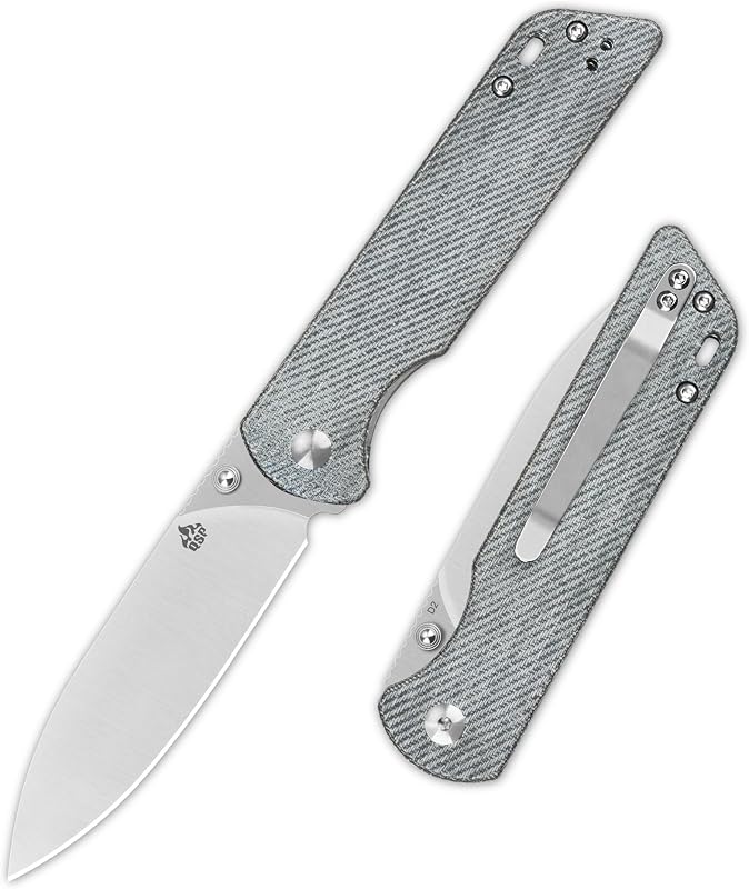 Cuchillo EDC hoja D2 3.25" mango micarta bloqueo