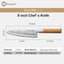 Cuchillo Chef Acero Alto Carbono Mango Madera Forjado a Mano