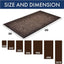 Tapete entrada 2x3ft marrón pack 3