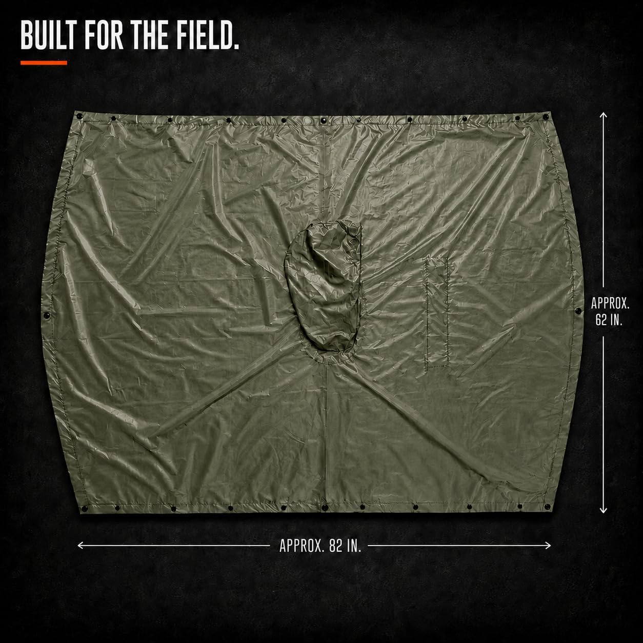 Poncho militar camuflaje rip stop multiuso