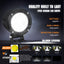 2 Focos LED redondos 3" antiniebla 1550LM para motocicleta