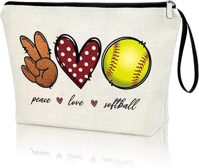 Bolsa con cremallera regalo sóftbol mujer y niña