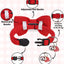 Collar gato con campana y pajarita 8-12pulg set 2 ajustables