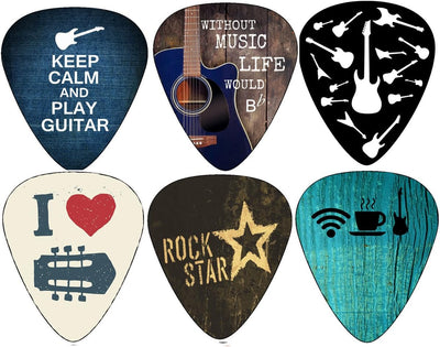 Púas guitarra pack 12 para músicos unisex