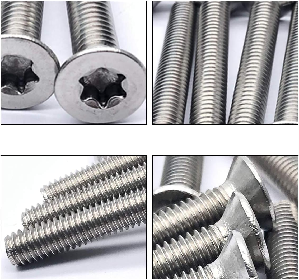 Tornillos Torx acero inox M6x30mm 20pzas