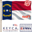 Bandera Carolina del Norte 4x6ft doble cara 2 ojales latón