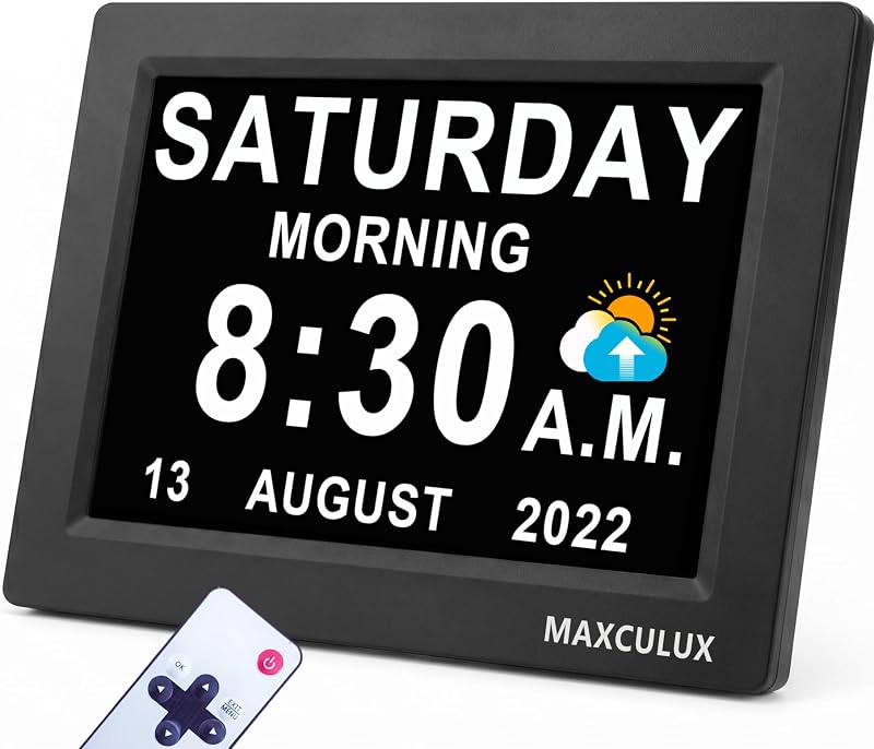 Reloj parlante digital 19 alarmas pantalla HD