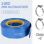 Manguera retrolavado piscina PVC 2" x100ft azul