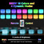 Cubo luz LED 12pulg control remoto RGB para niños hogar