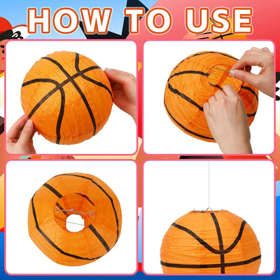 Centros Mesa Baloncesto Naranja 8 Pzas 7.9pulg