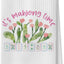 Toalla de cocina floral Mahjong divertida para regalo mujer 16x24