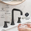 Grifo baño bronce 8pulg 3 agujeros giratorio 360 drenaje 2 asas