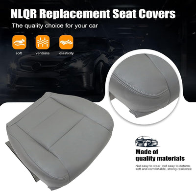 Funda asiento cuero microfibra Toyota Land Cruiser gris