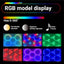 Luces garaje RGB 356 colores app control remoto techo panal