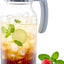 Jarra vidrio 64oz boca ancha para café, té, leche y jugos