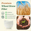 Set 6 Cuencos Paja Trigo Gran Capacidad 60oz Blanco
