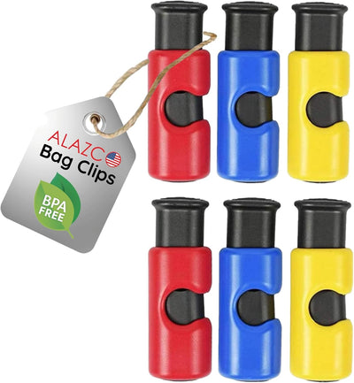 6 Clips Bolsas Sin BPA Antideslizante para Alimentos