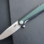 Cuchillo plegable EDC G10 D2 para acampar verde