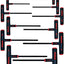 Set 11 Pzas Llave Allen 60611 Power-T 5/64-3/8