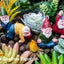 5 Adornos Gnomos Resina para Jardín Exteriores