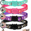 4 Pzas Collares Gato con Campanas Colgante Estrellas