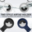 Soporte impermeable AirTag 4 pzas funda silicona negro/azul