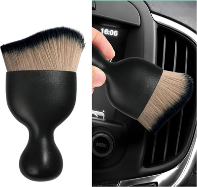 Cepillo polvo interior auto suave para salpicadero y rejillas
