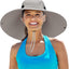 Sombrero sol ala ancha mujer UPF50 impermeable