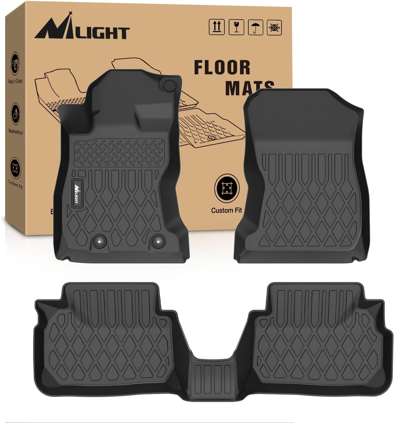 Alfombrillas TPE para Subaru WRX resistentes al clima