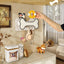 Soporte correa perro pared con ganchos 3D y estante