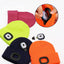 Gorro LED unisex niños linterna frontal recargable USB negro