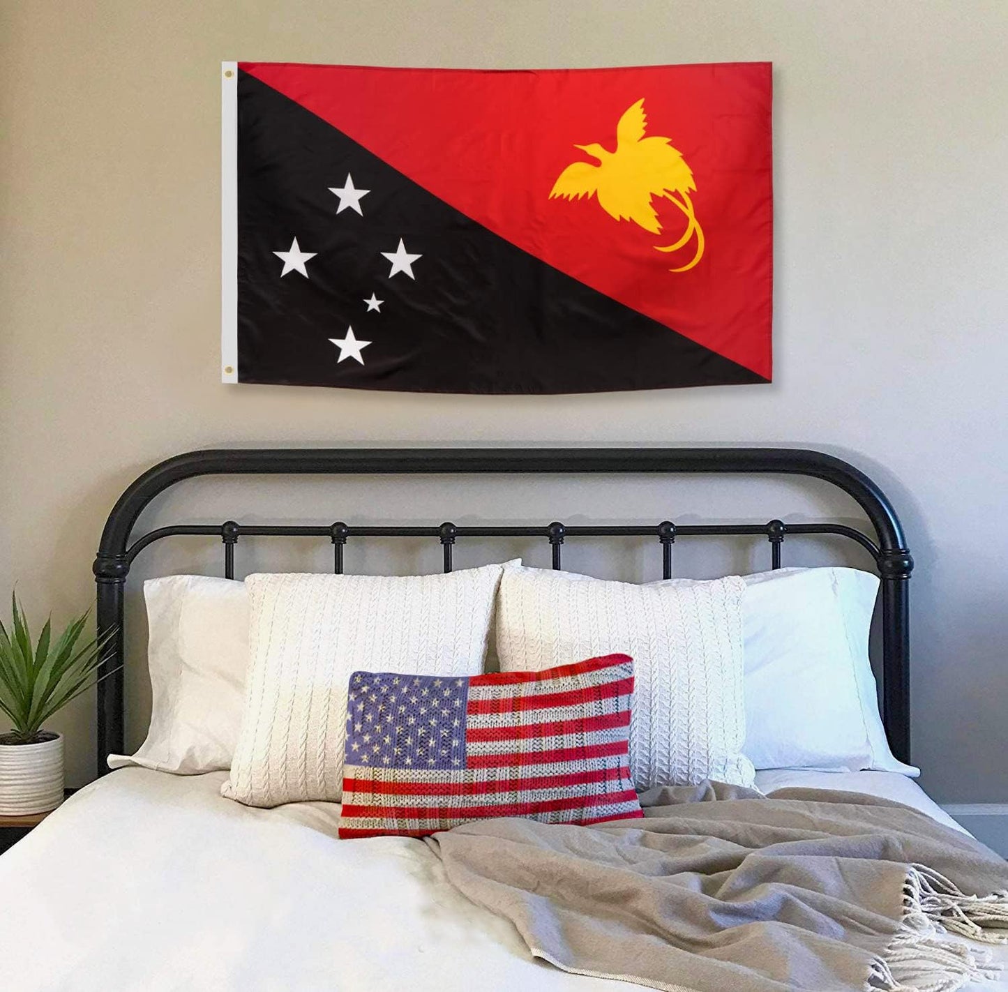 Bandera Papúa Nueva Guinea 3x5ft Poliéster Grueso Resistente