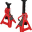 Soportes de gato Torin acero doble bloqueo 2 toneladas rojo