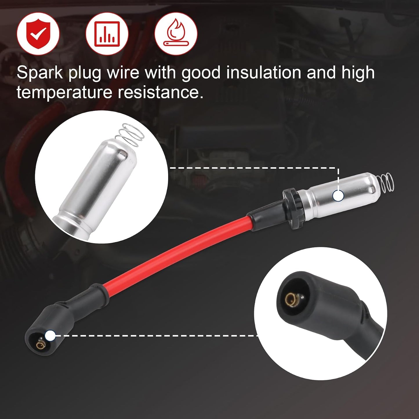 Repuesto cable encendido 0.402pulg para Chevy GMC