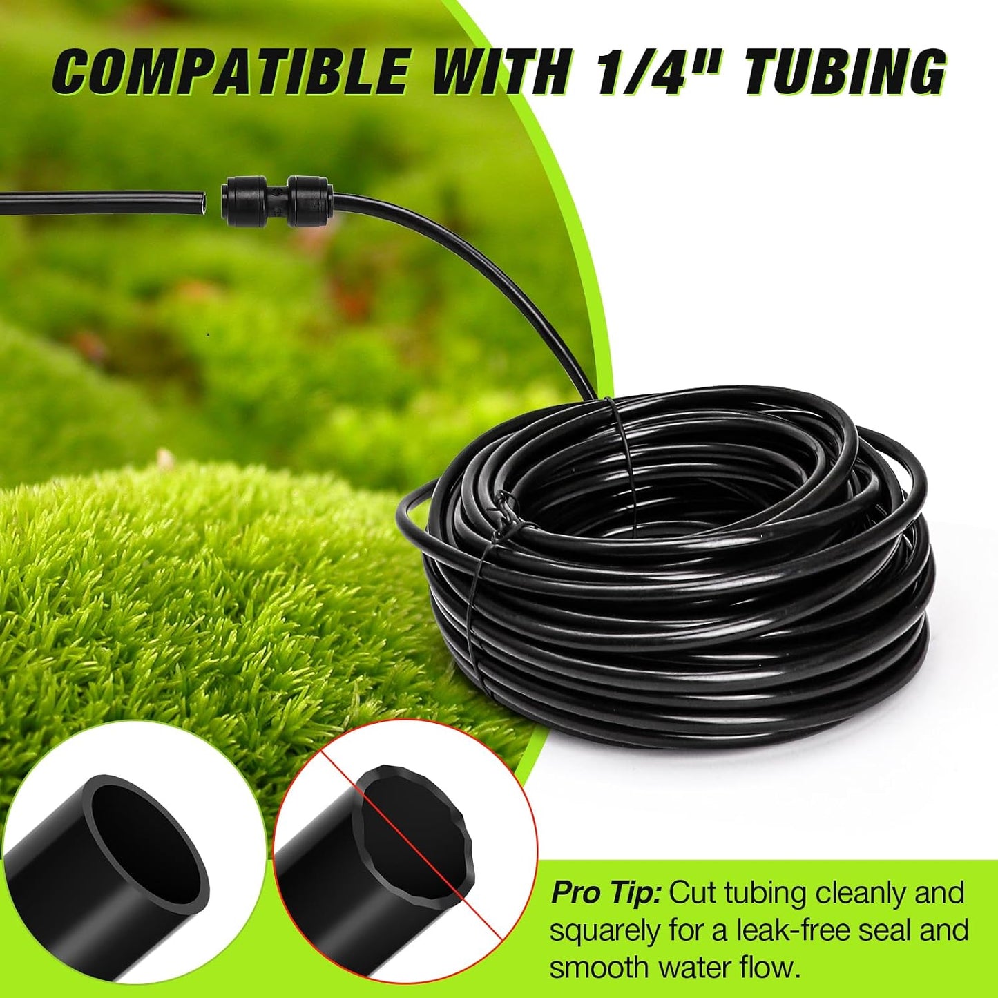 Conectores empuje 1/4pulg paquete 24 para riego goteo