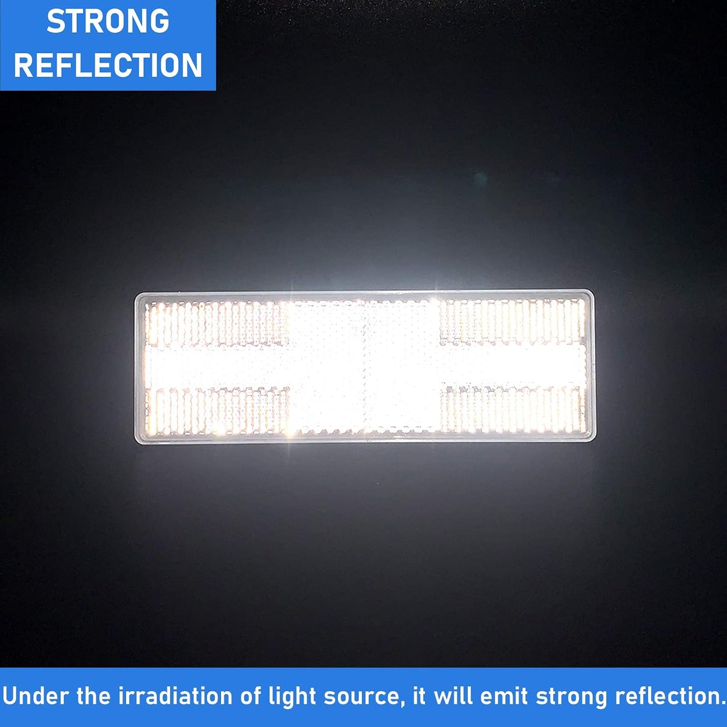 Reflector autoadhesivo 150x50mm para buzón remolque