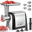 Molinillo carne acero inox con tubo salchichas y cuchillas