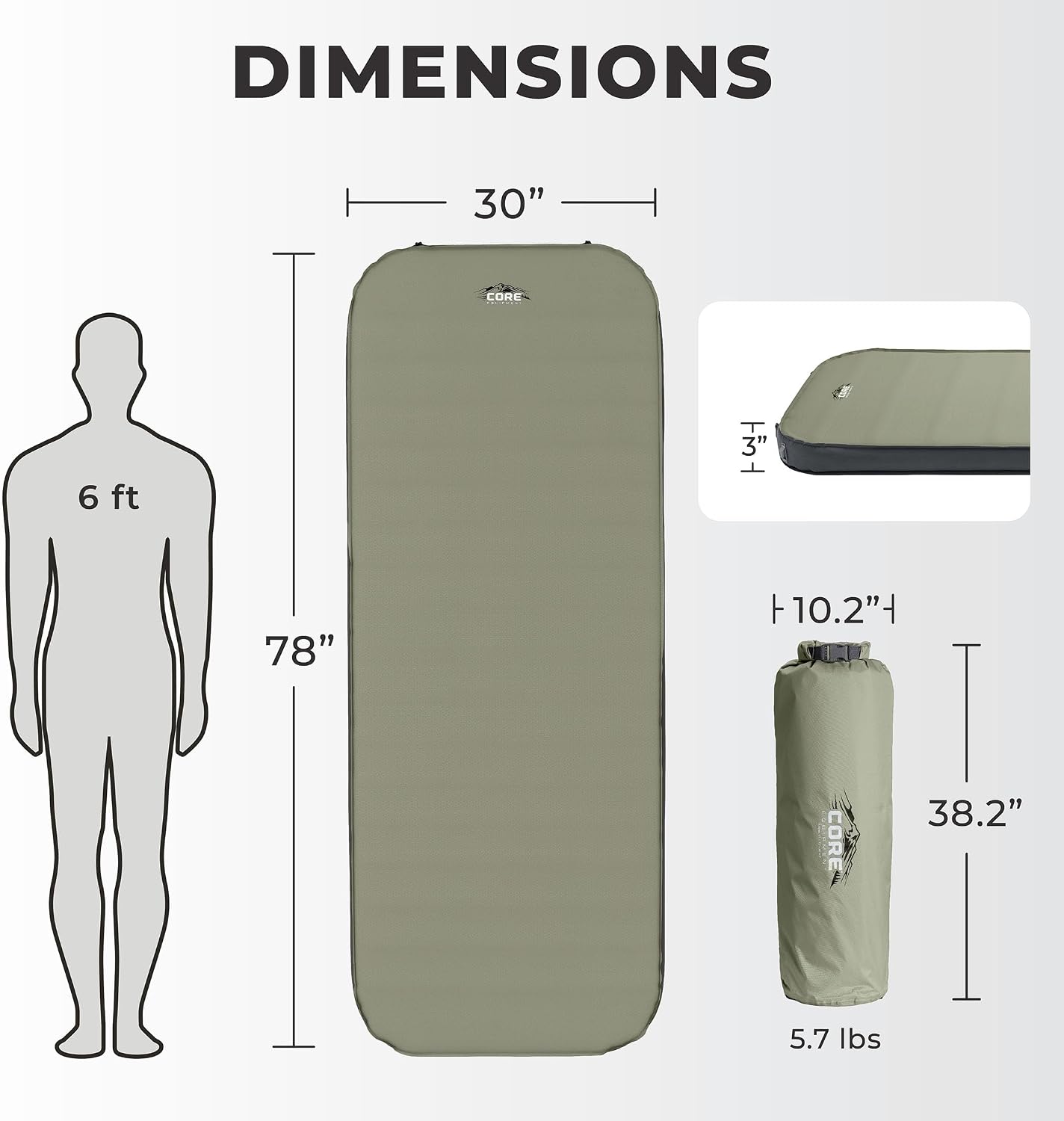 Cama camping inflable ancha uso al aire libre