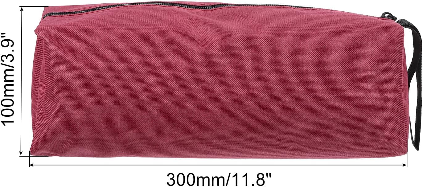Bolsa herramientas con cremallera 12pulg set 2 impermeable rojo