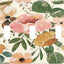 Placa interruptor luz triple bohemio floral rosa decorativa
