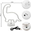 Letrero neón dinosaurio LED USB y pilas color verde