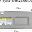 Visera solar para Toyota RAV4 04-05 conductor y pasajero