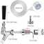 Kit grifo acero inox cierre automático Kegerator