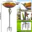 Baño de pájaros hierro desmontable 41.5" jardín