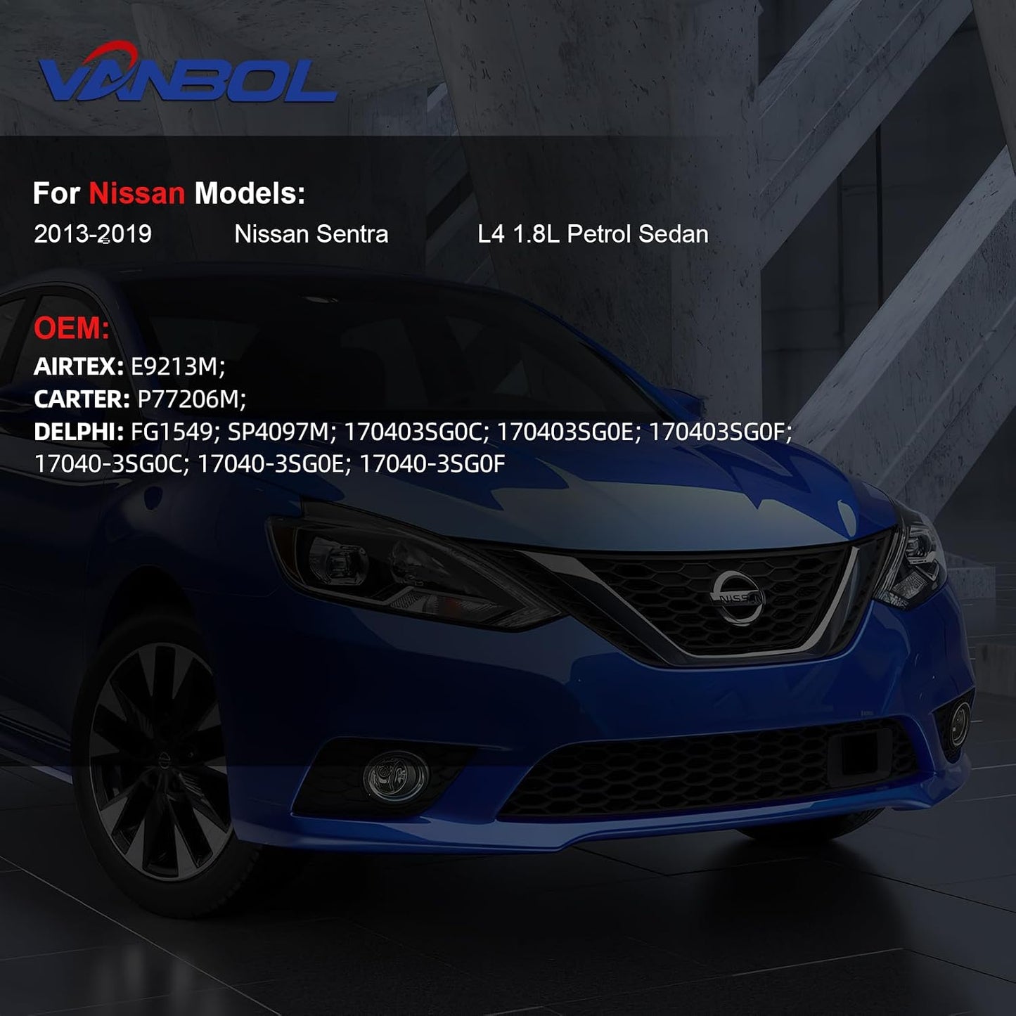 Módulo bomba combustible eléctrica comp Nissan Sentra 13-19