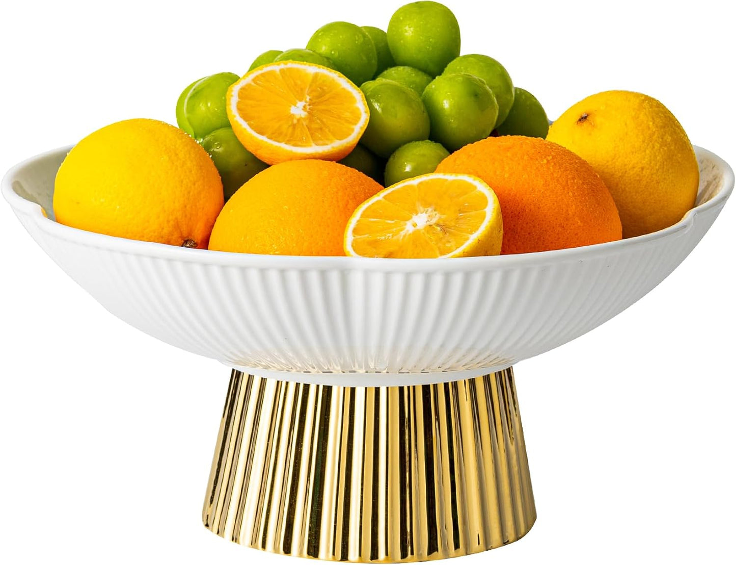 Frutero cerámica bandeja té café encimera cocina blanco